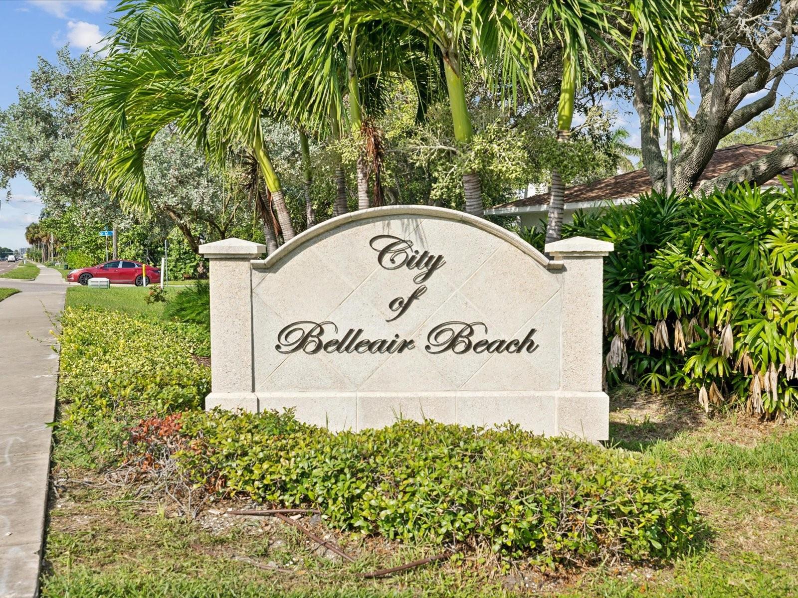 Walk over bridge to Belleair Beach