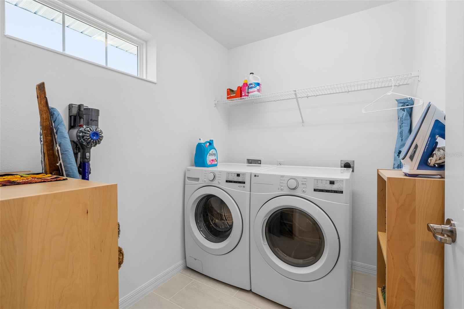 Utility room is on the second floor close to all of the bedrooms.