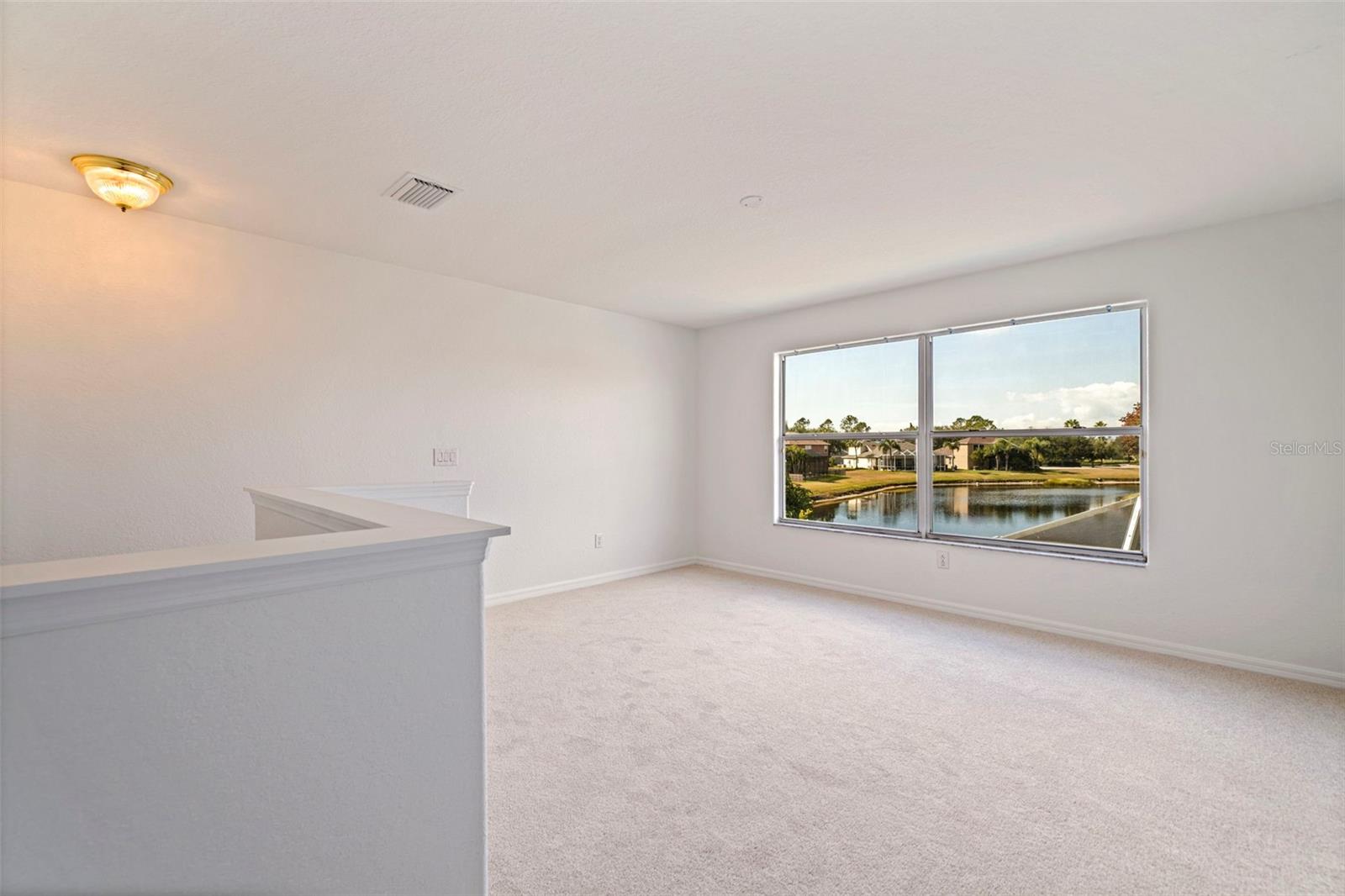 Bonus Room with Picturesque Window Overlooking Pond