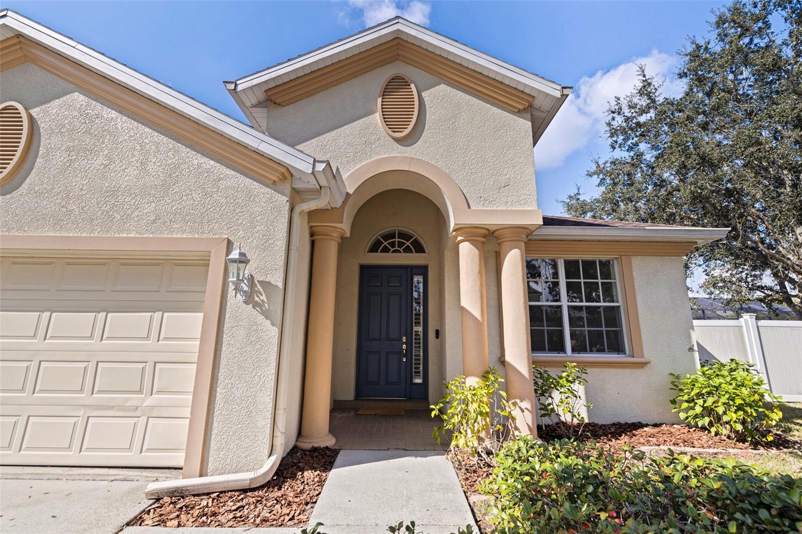 Arched Covered Entryway