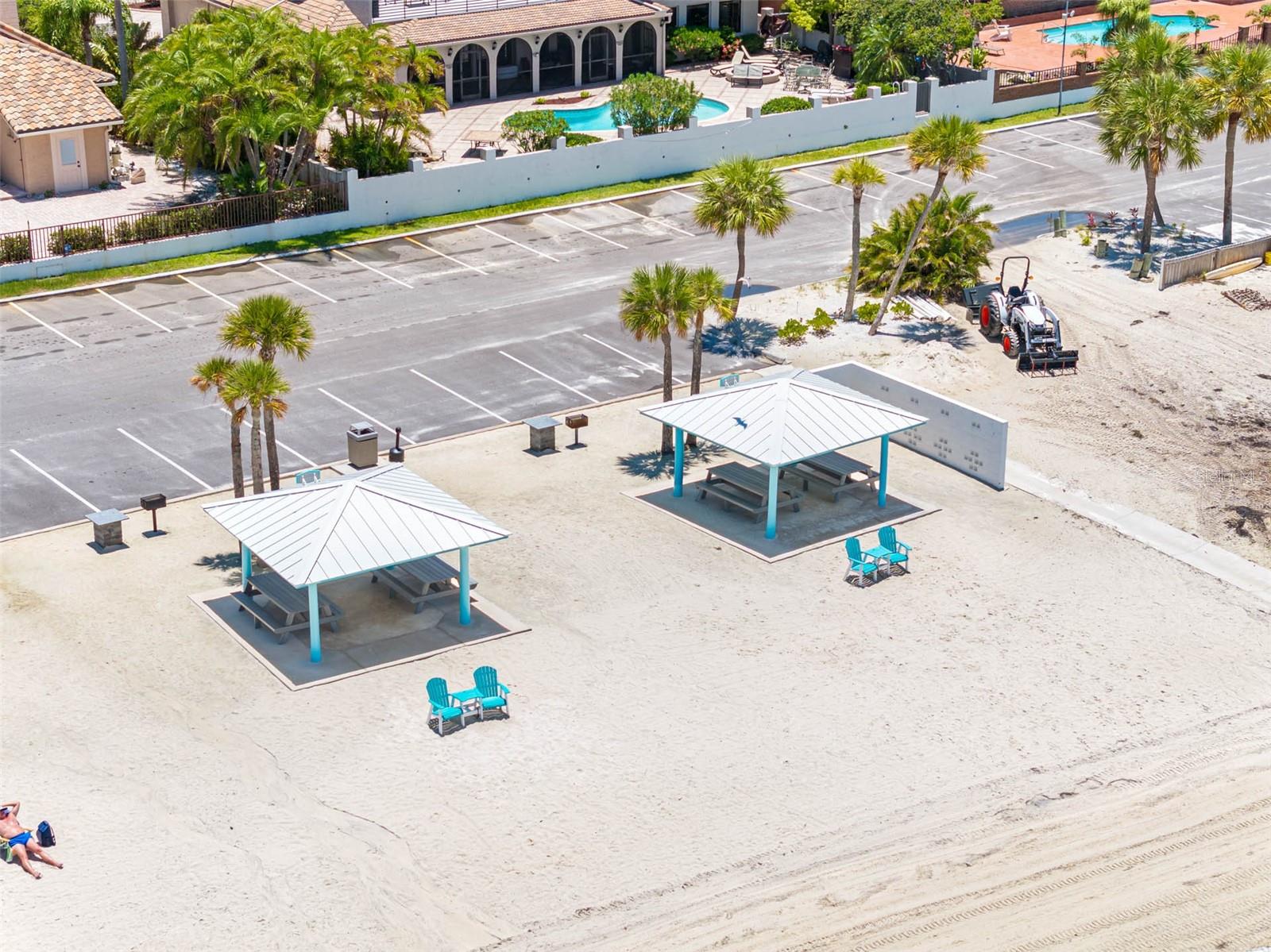 Beach shelters for parties