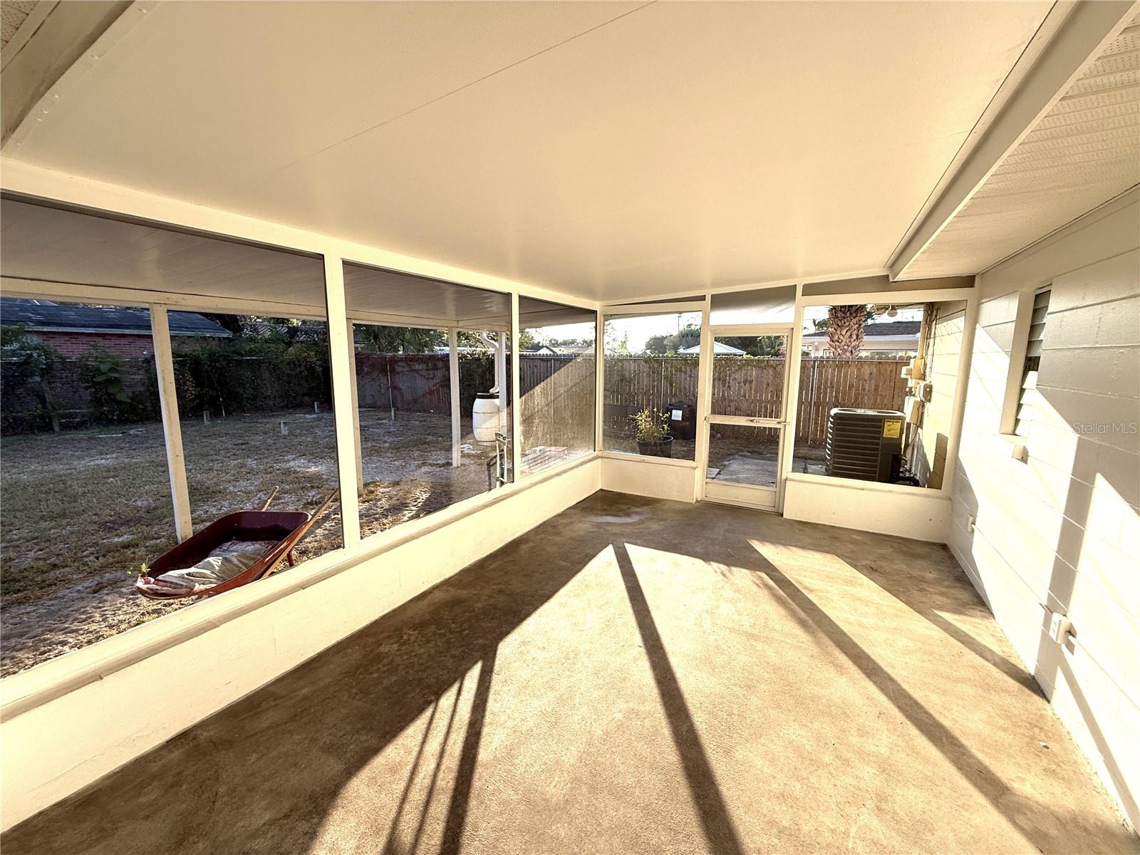 Screened Lanai with insulated roof panels