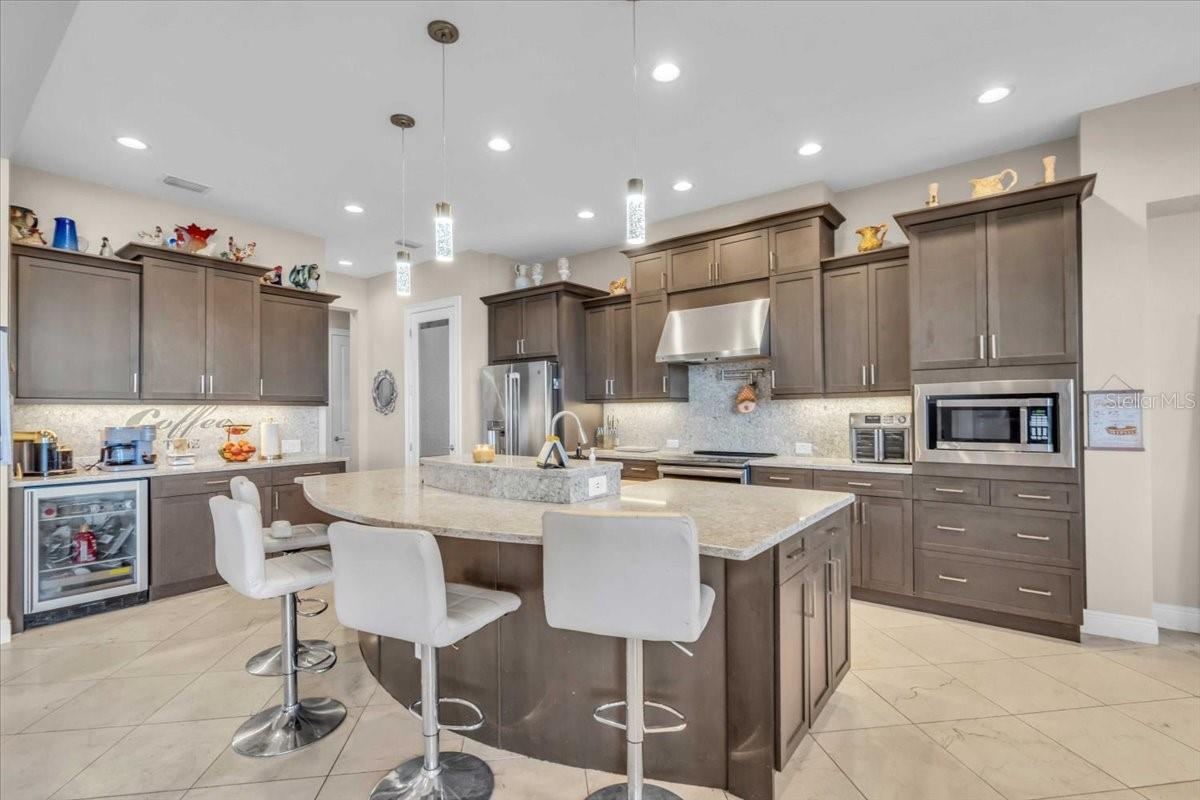 Enjoy sitting at the island as food is prepared