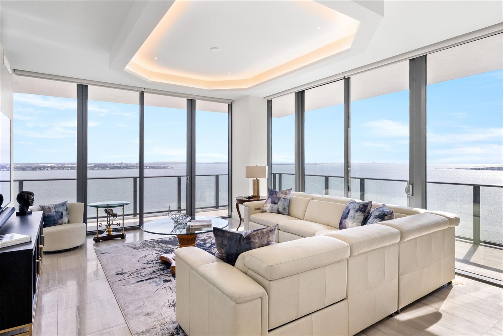 Living Room with Views of Hillsborough Bay