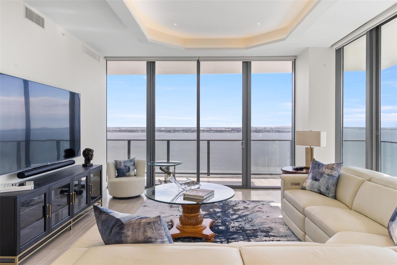 Living Room with Views of Hillsborough Bay