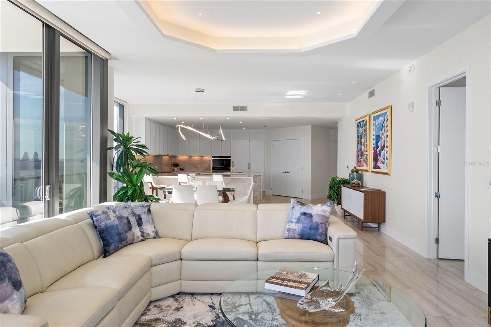 Living Room with Views of Hillsborough Bay
