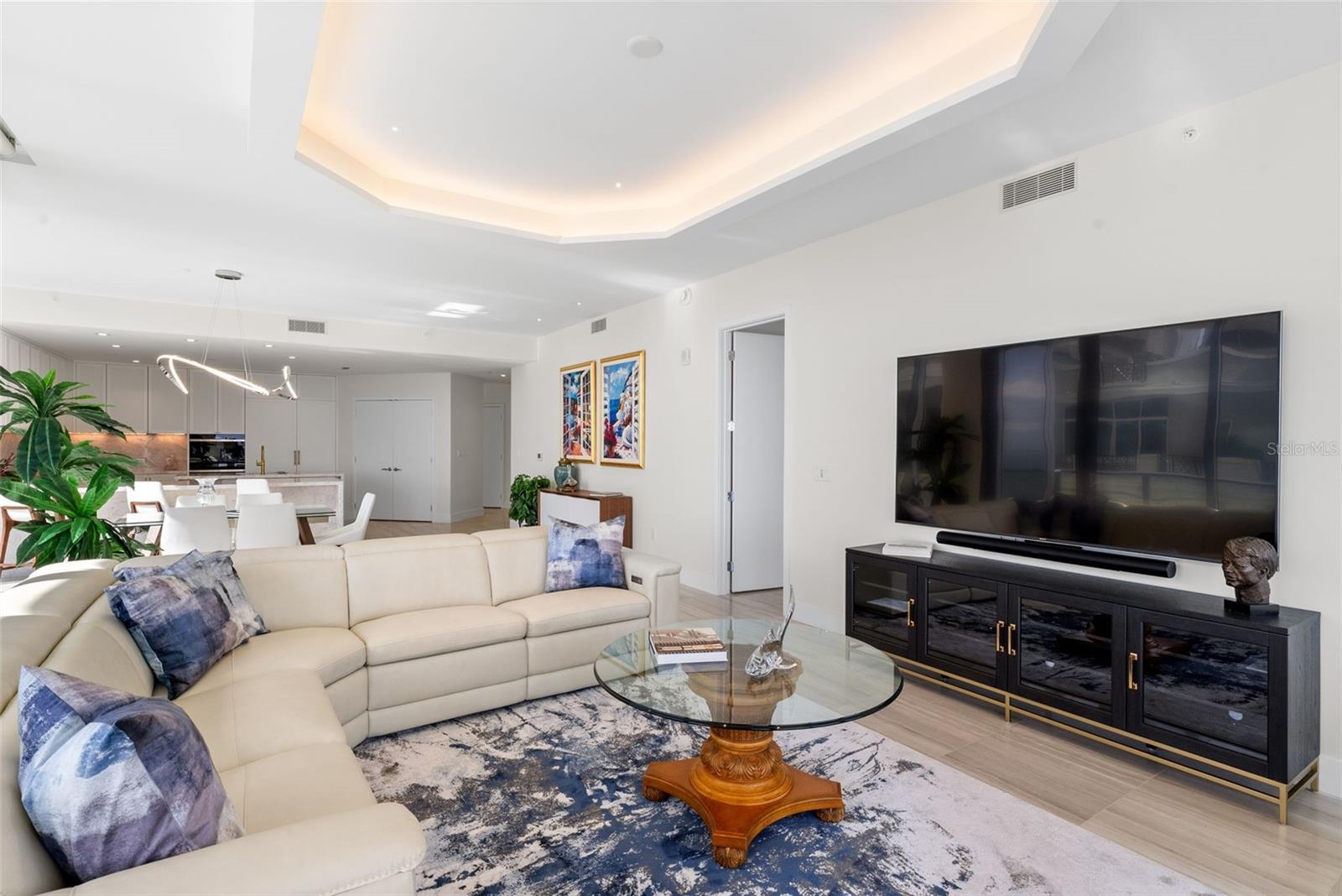 Living Room with Views of Hillsborough Bay