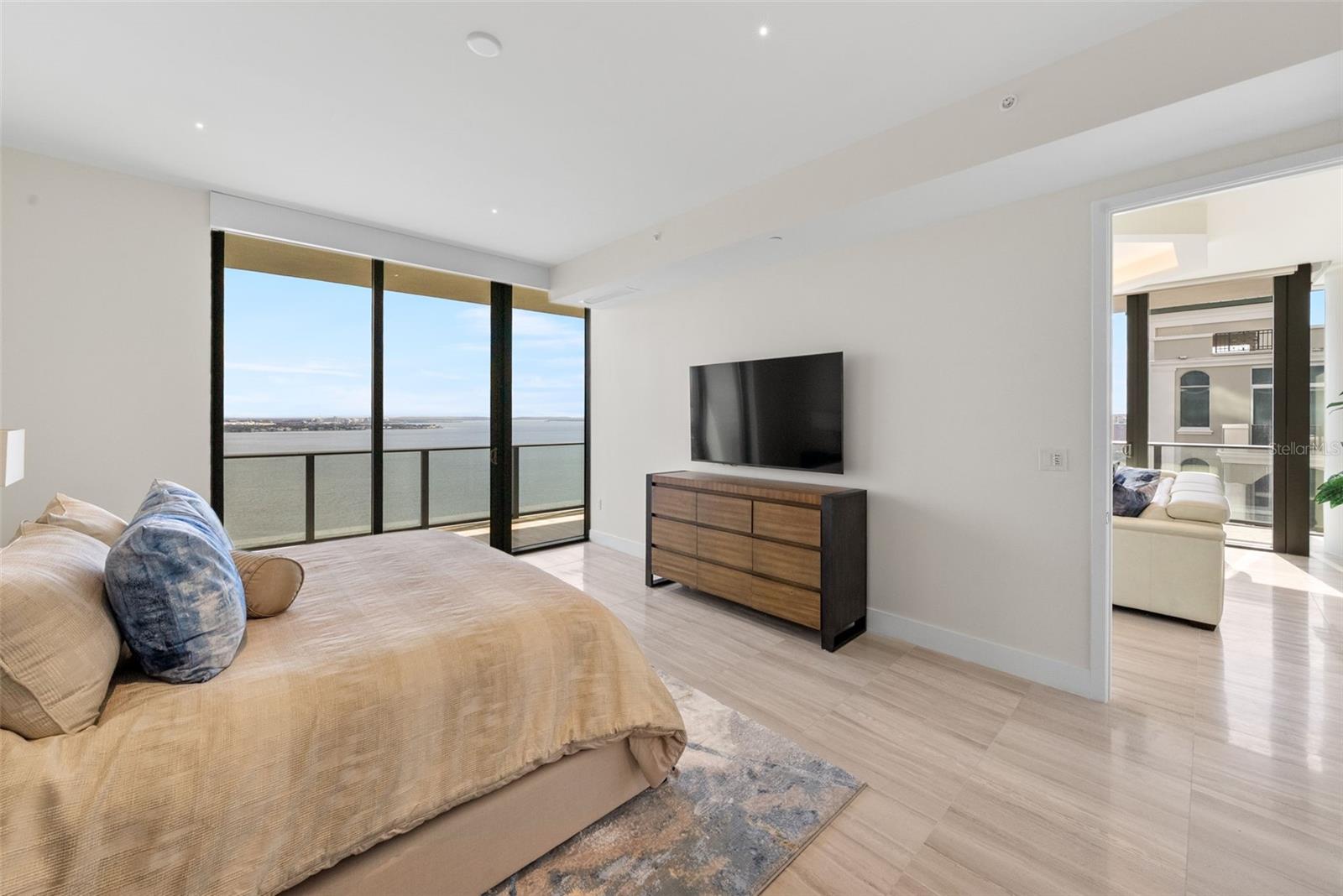 Primary Bedroom with Views of Hillsborough Bay