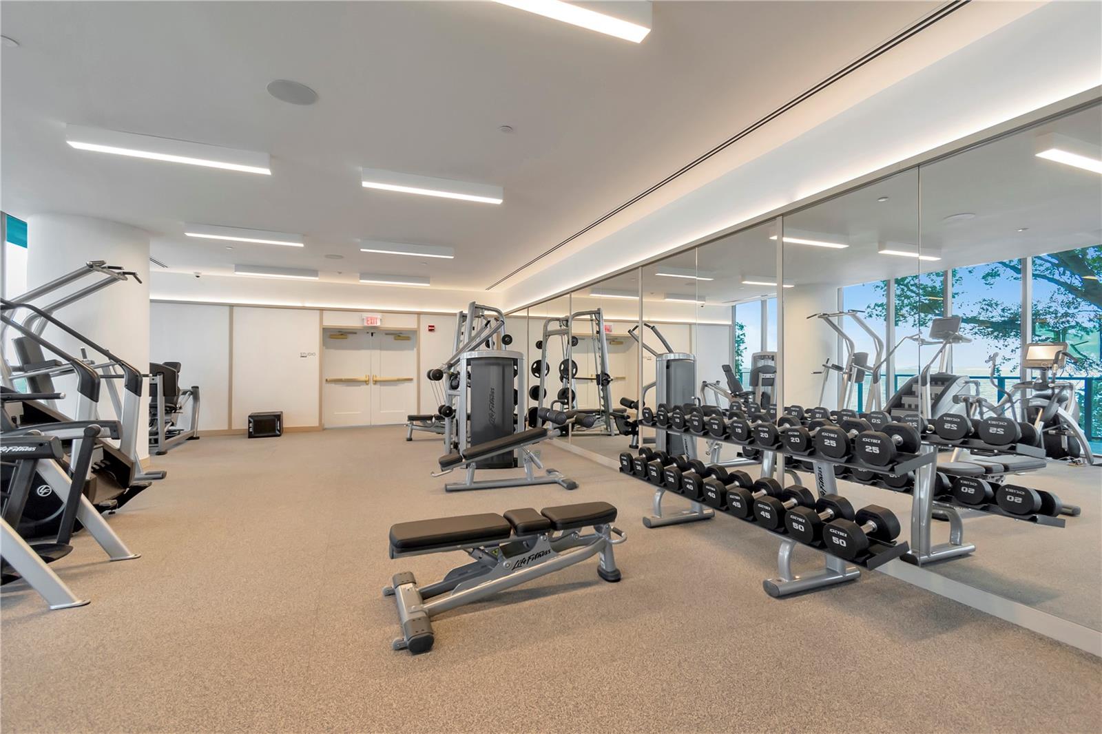Fitness Center Overlooking Hillsborough Bay