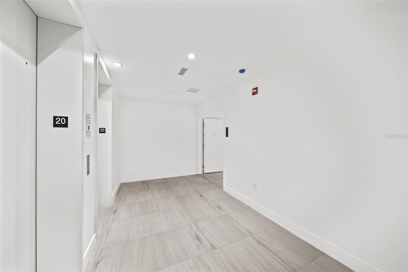 Private Foyer with Secure Fob Access