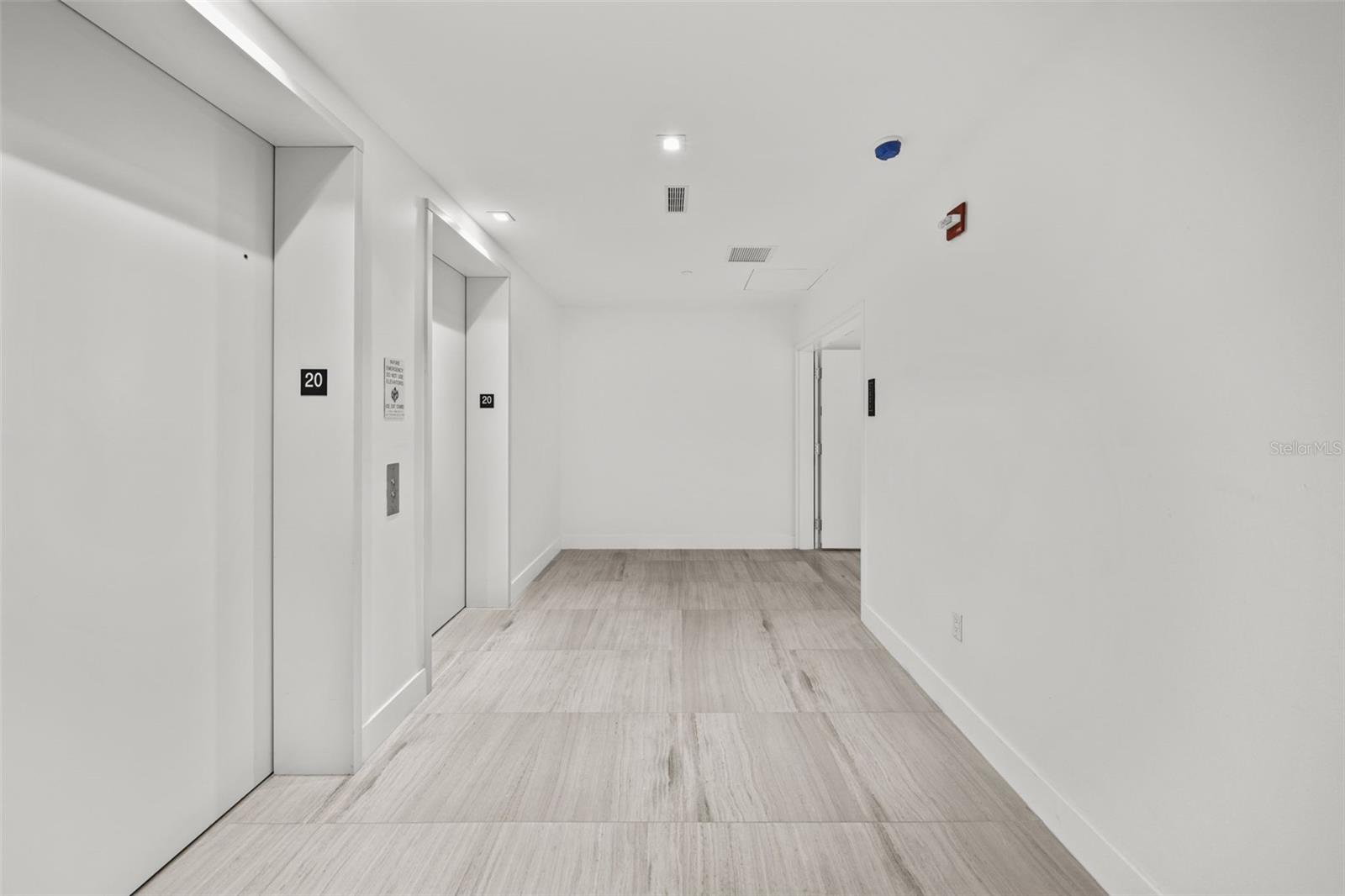 Private Foyer with Secure Fob Access