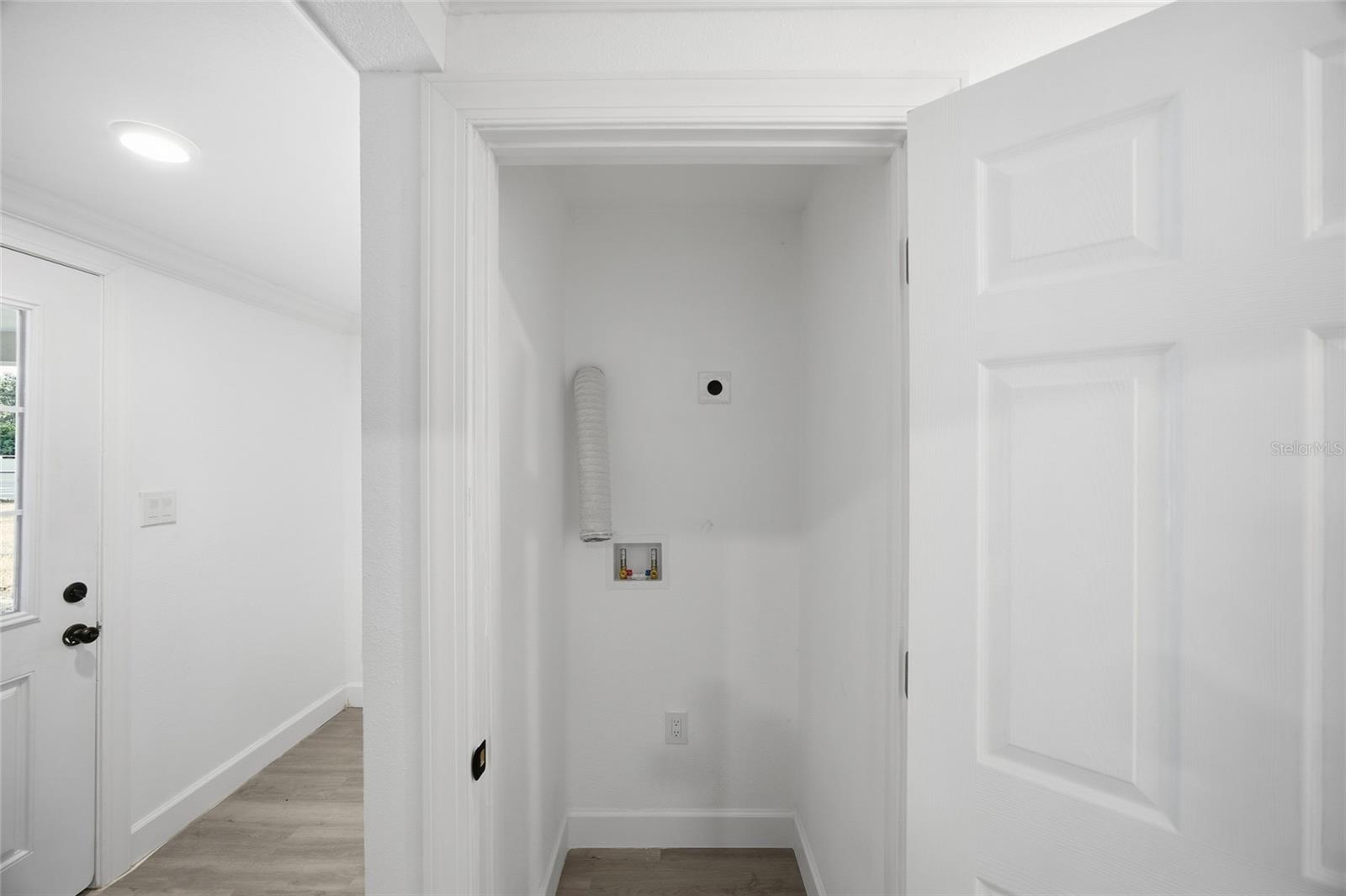 Washer and Dryer Closet