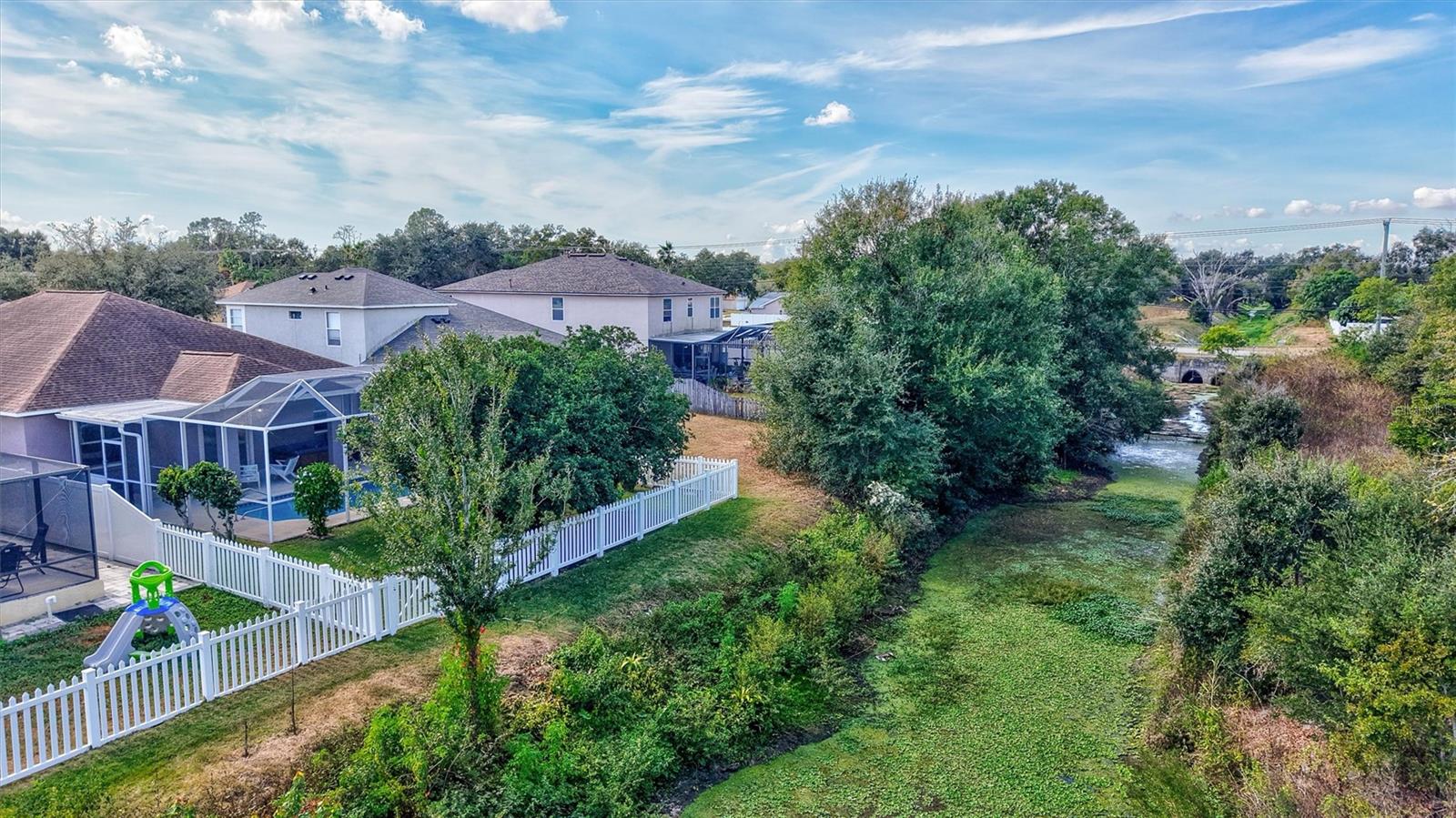 Canal access in back yard