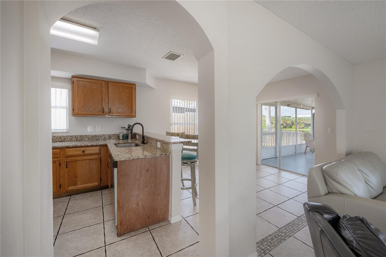 Decorative archways throughout the house