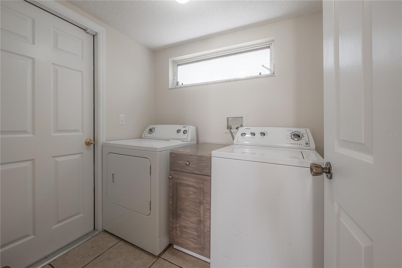 Downstairs laundry room