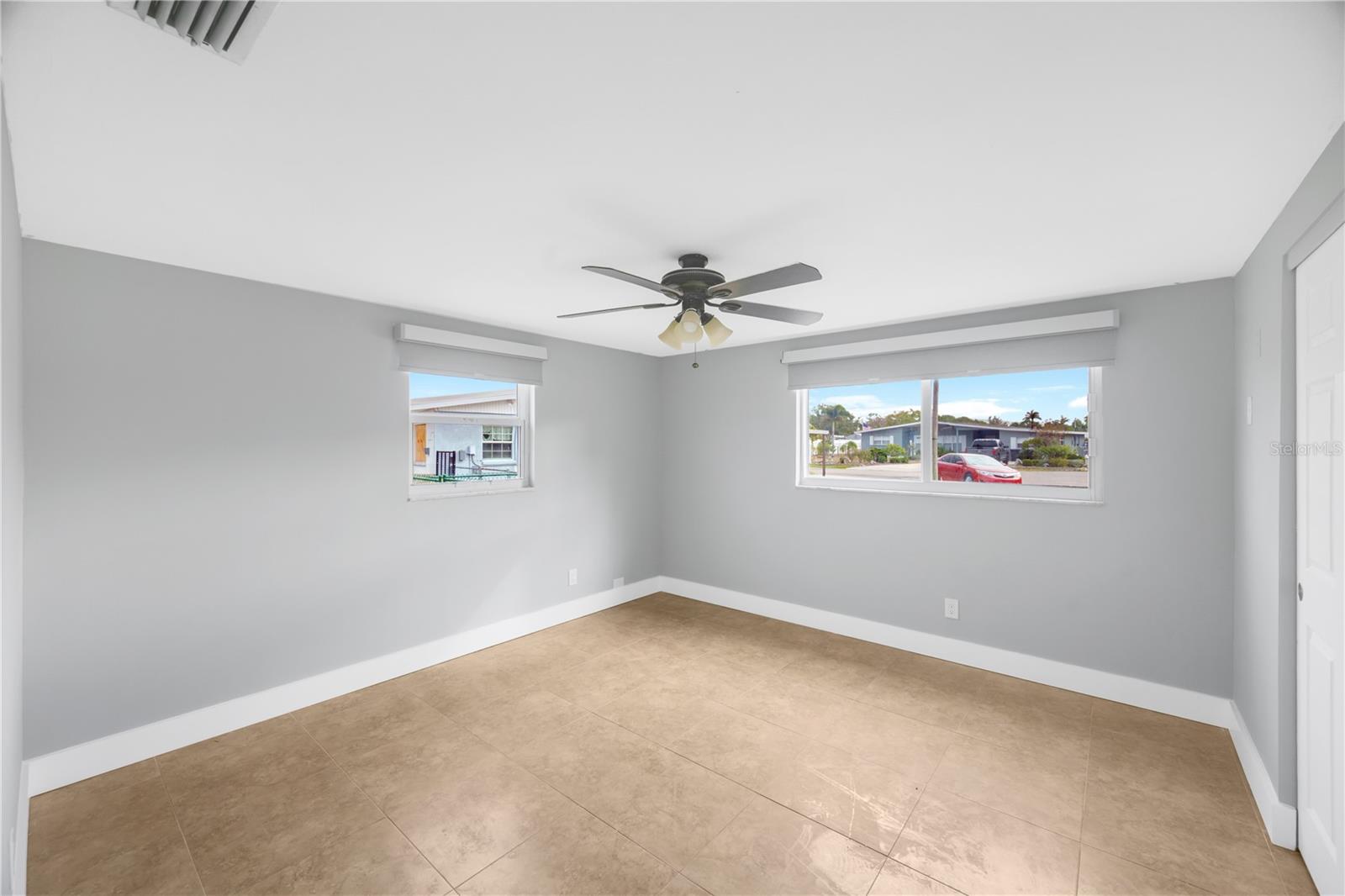 Bedroom #2 has a ceiling fan & built in closet.