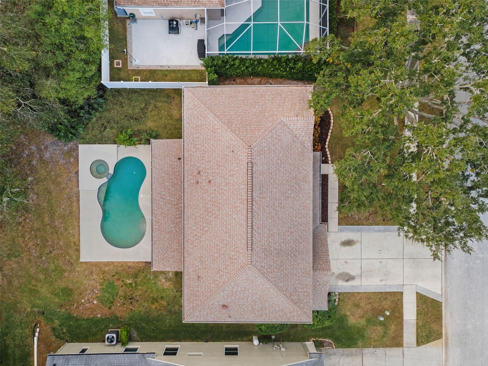 Direct Overhead View of Home