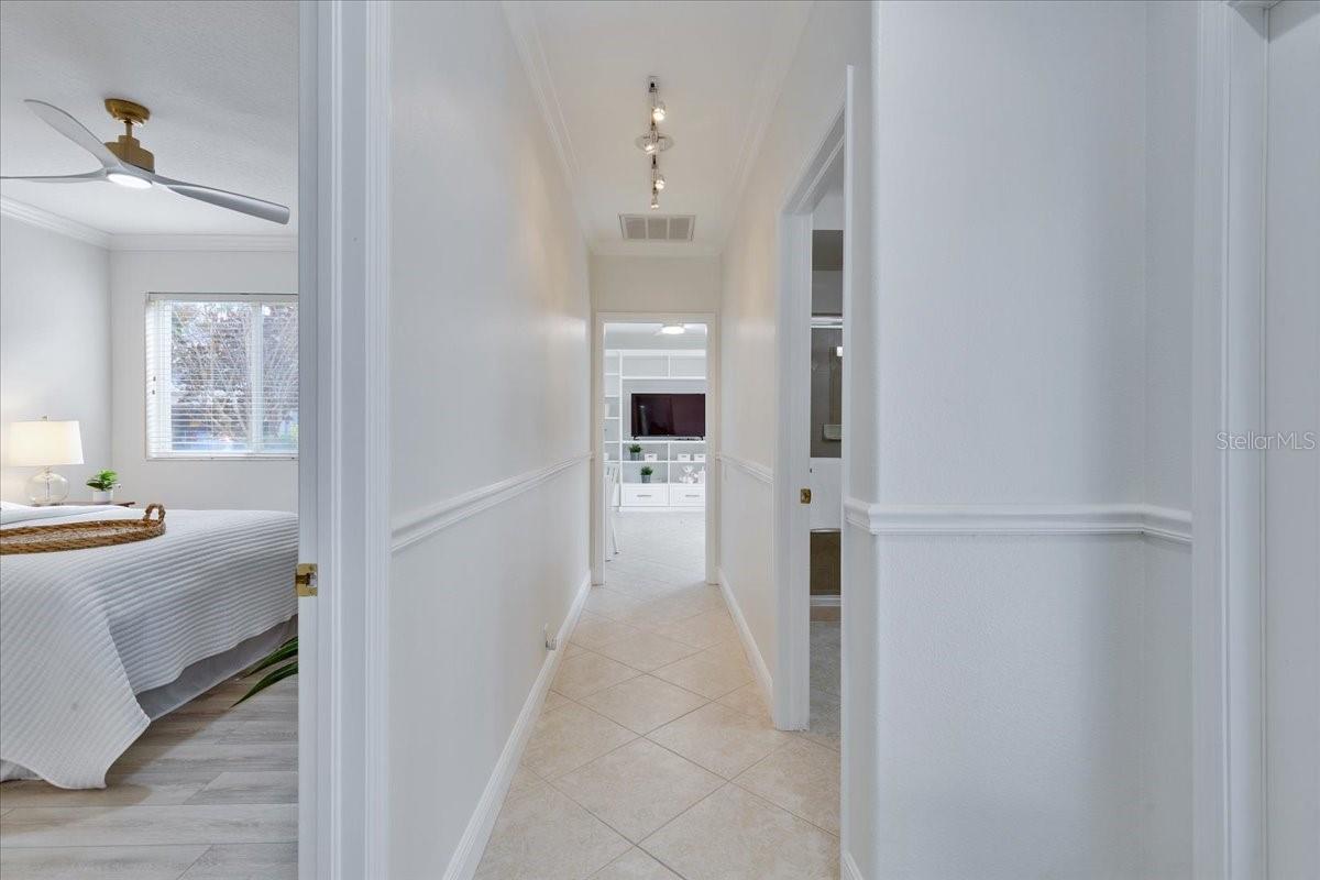 Hallway in Rear of Home to Bedroom 4, Bathroom 3 and Bonus Room