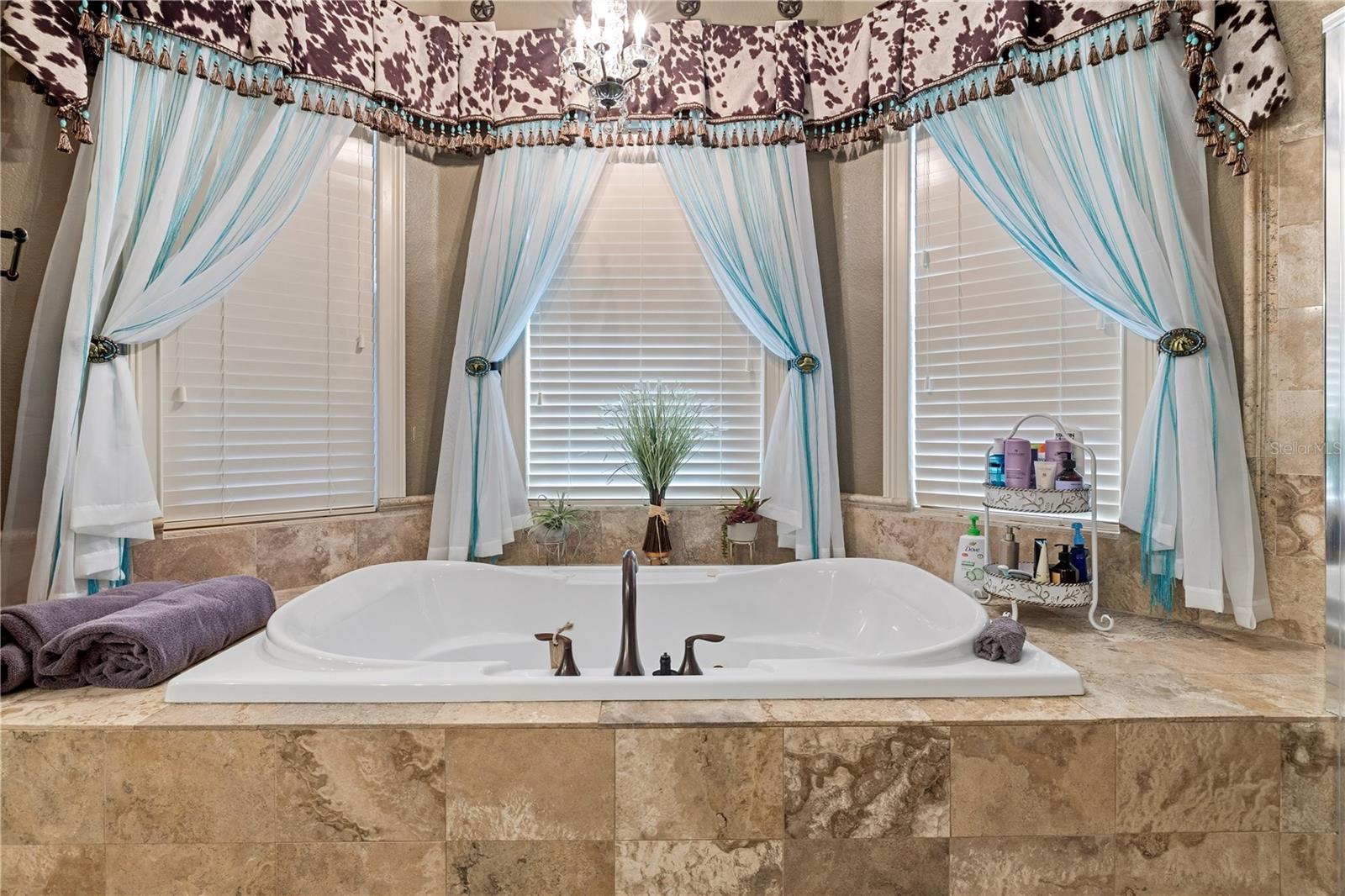 Soaking Tub perfect spot to relax