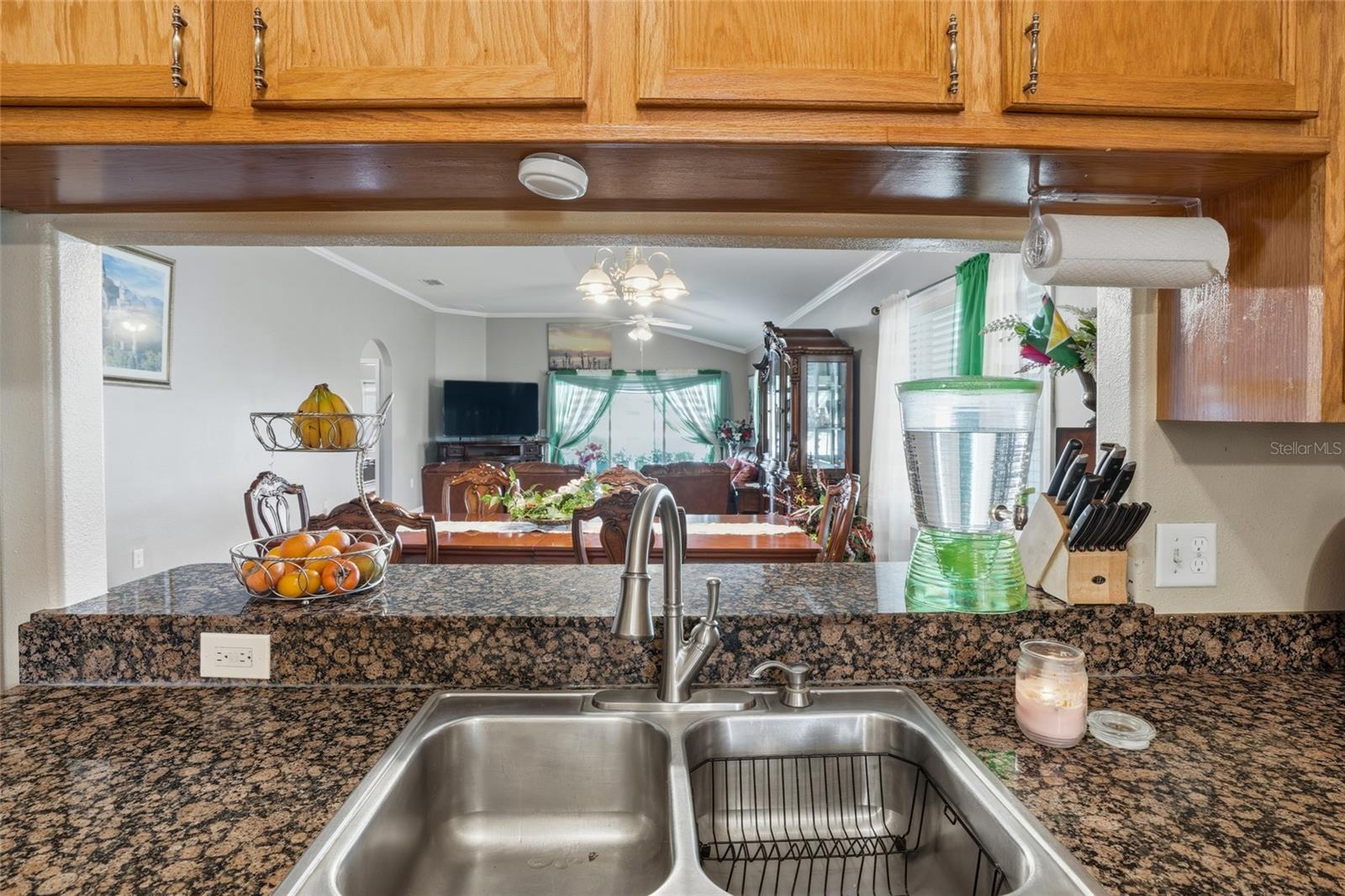 kitchen open to family room