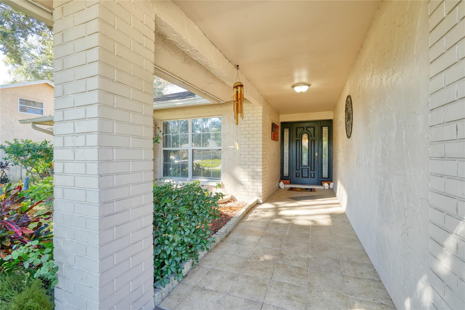 Covered Space at front of the Home