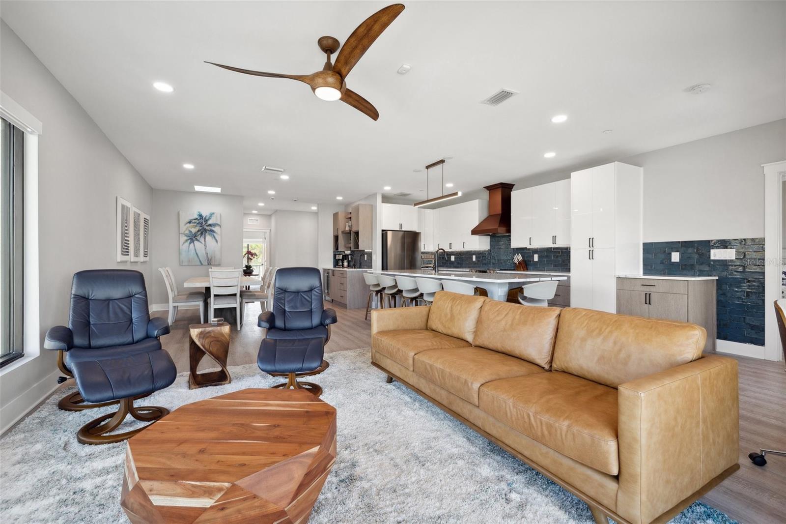 The Perch living room with views