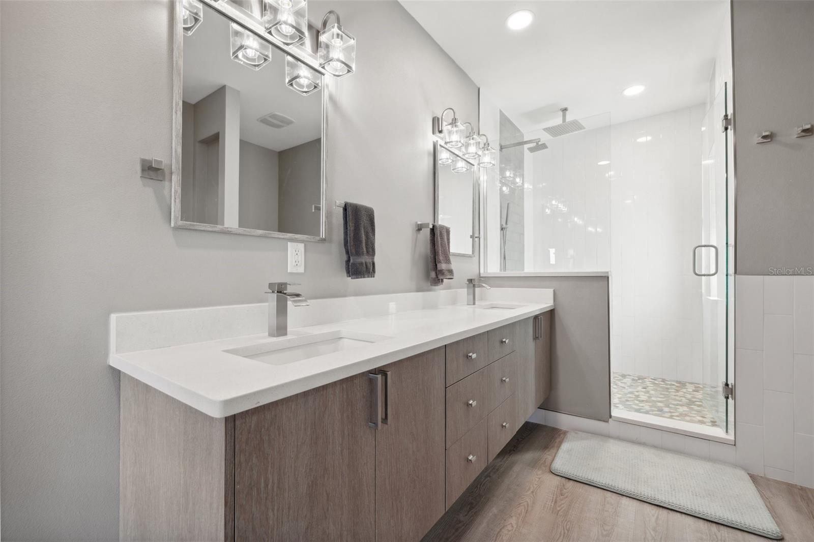 The Perch primary bathroom