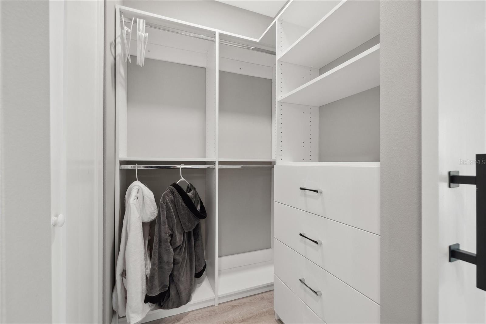 The Jewel primary closet