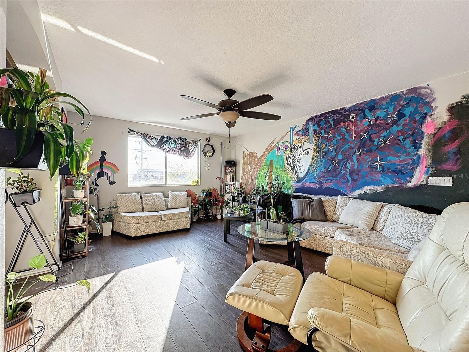 Family room number 2. RedesignedRoom has been repainted.