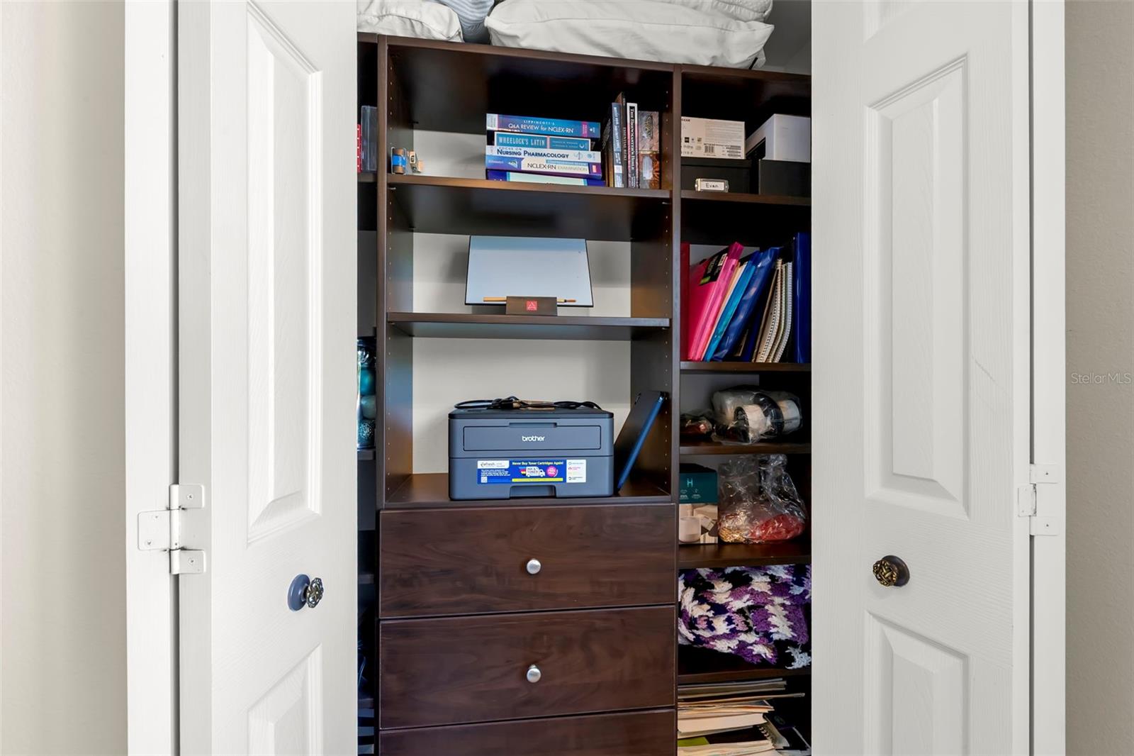 Double Closets with Built-ins