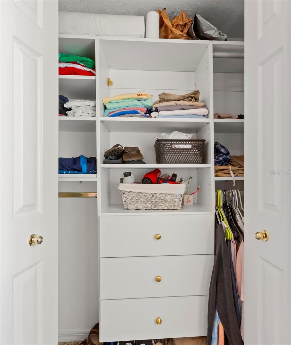 Double Closets with Built-ins