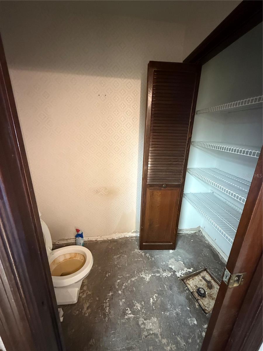 Primary Water Closet w/ Floor Safe