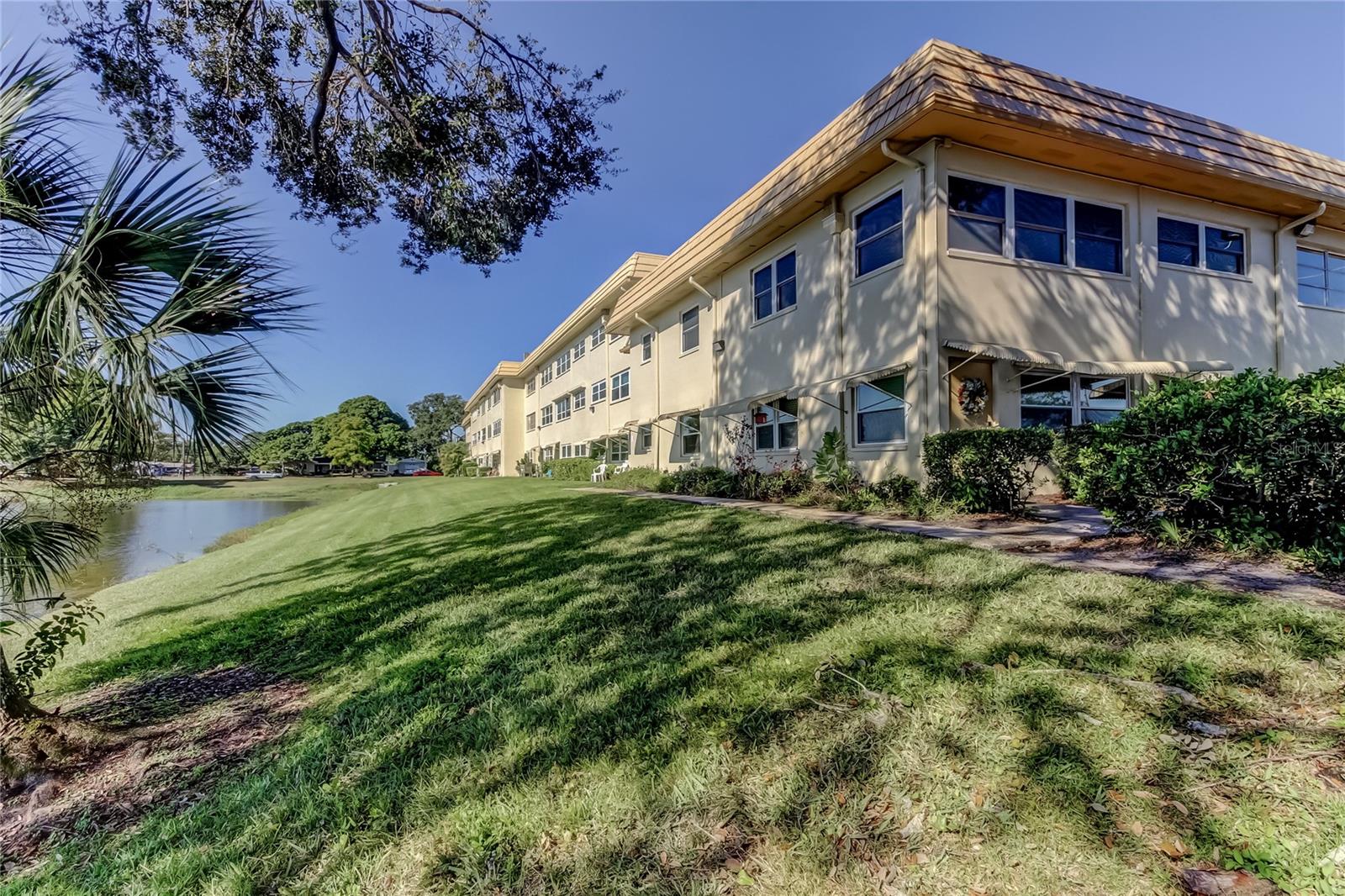 The unit is a first floor with all the windows view to the lake.