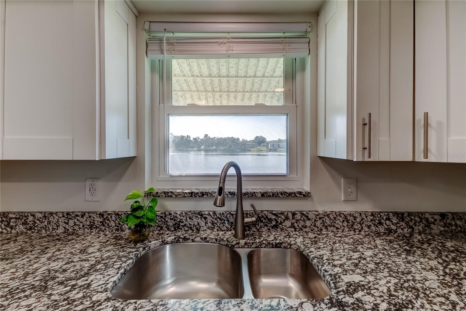 Picture window to the lake.