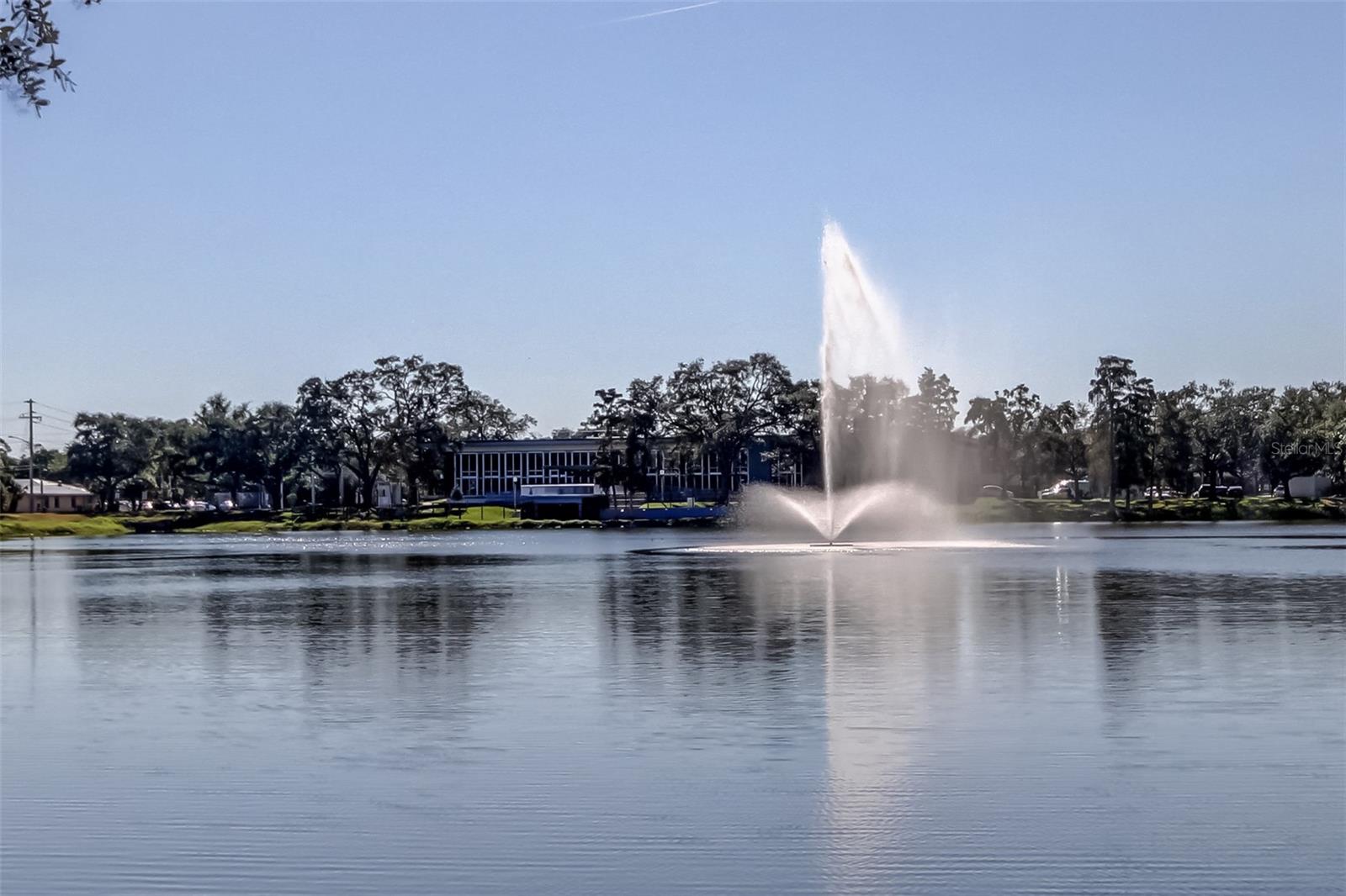 Across the main Library