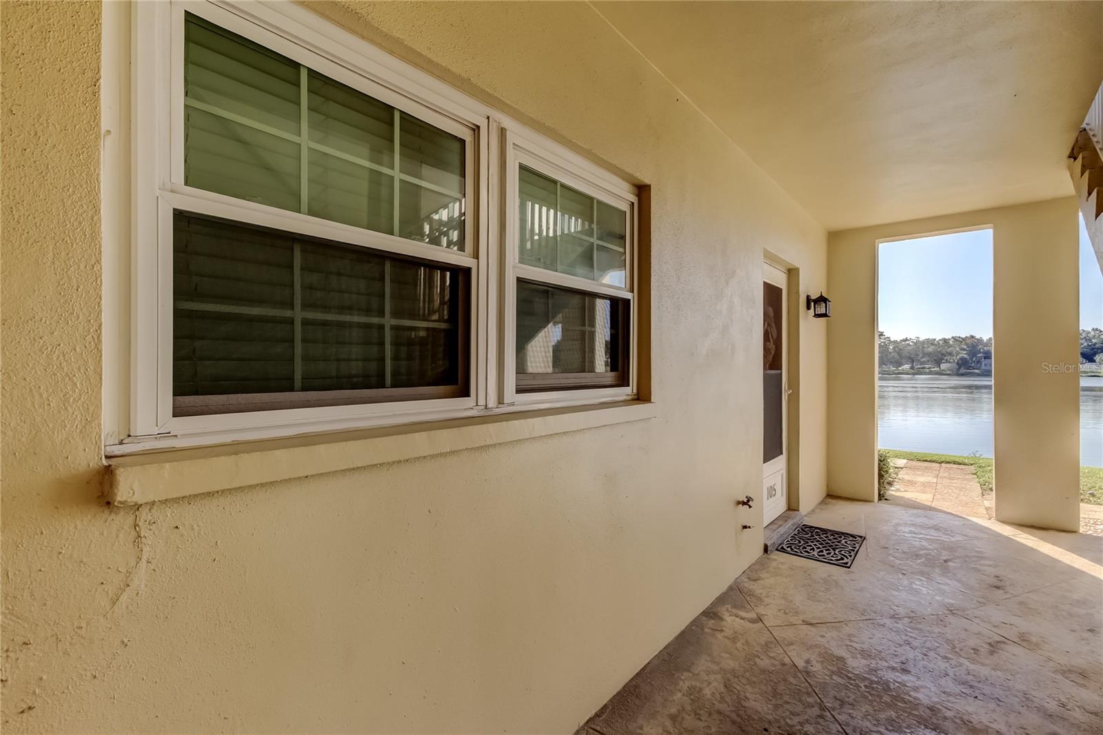 One entrance from the main building.