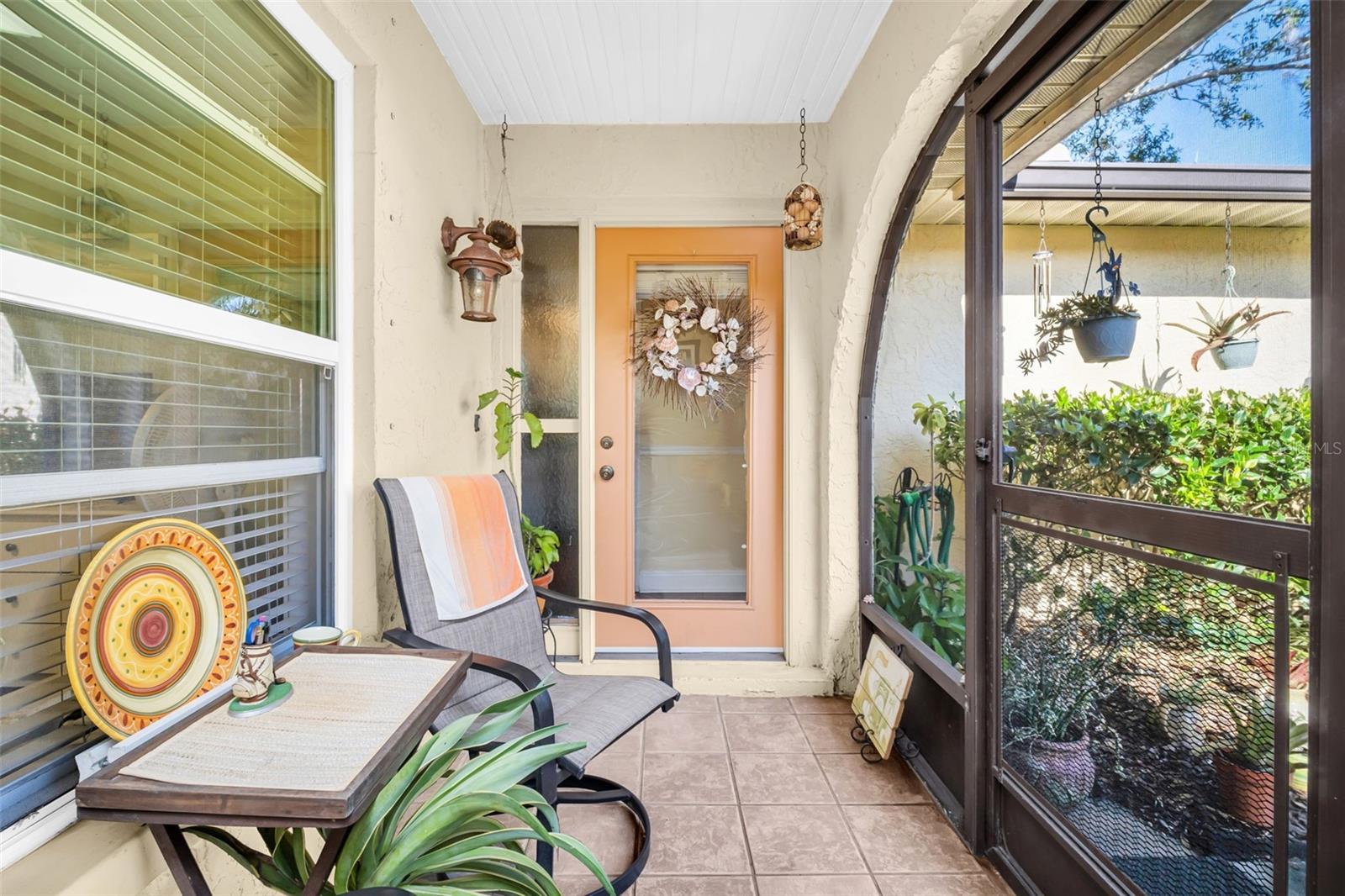 Beautifully updated glass front door entry~