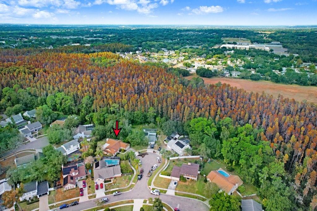 View of the Cul de Sac and area the home is