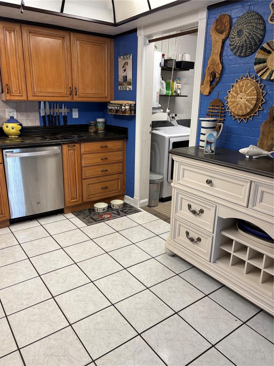 Laundry room off Kitchen