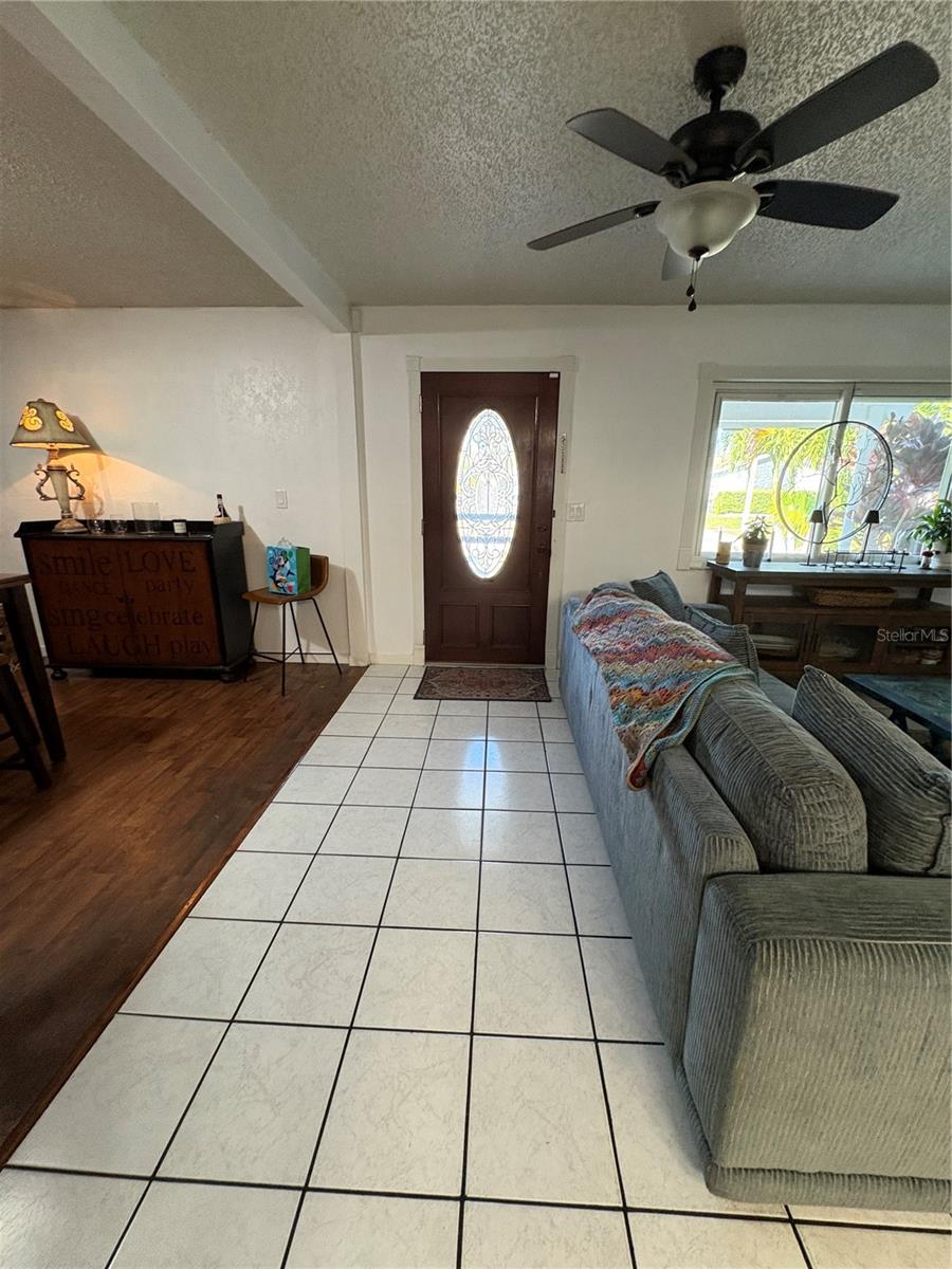 Decorative front door entrance