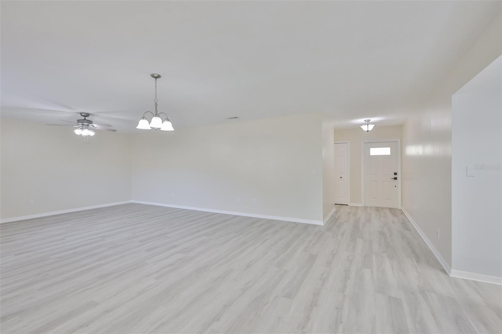 Looking from the Kitchen into the Dining Area