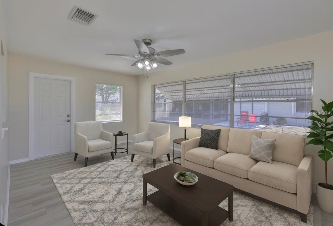 Virtual Staging/ Family Room