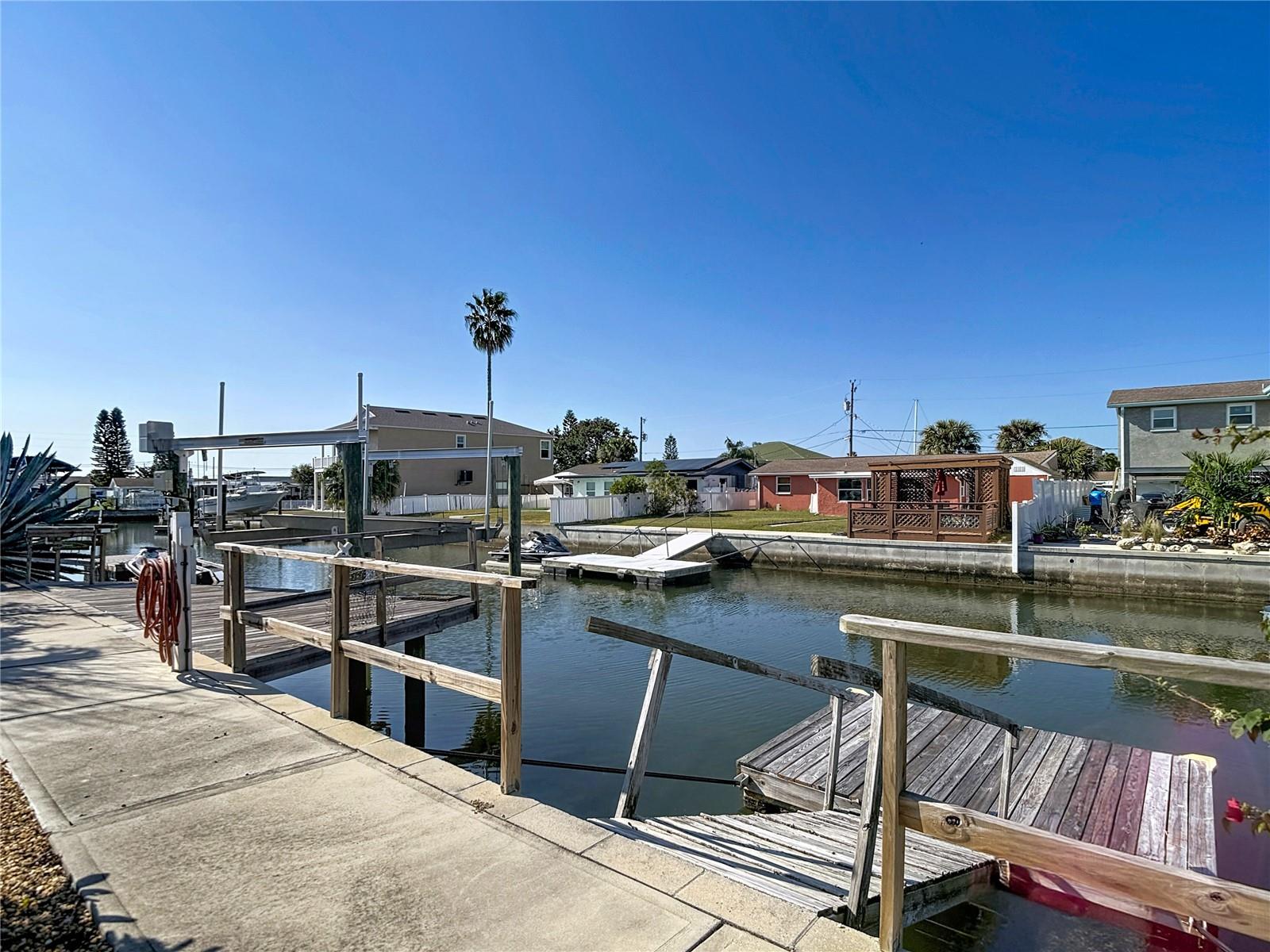 13,500 boat lift and floating dock
