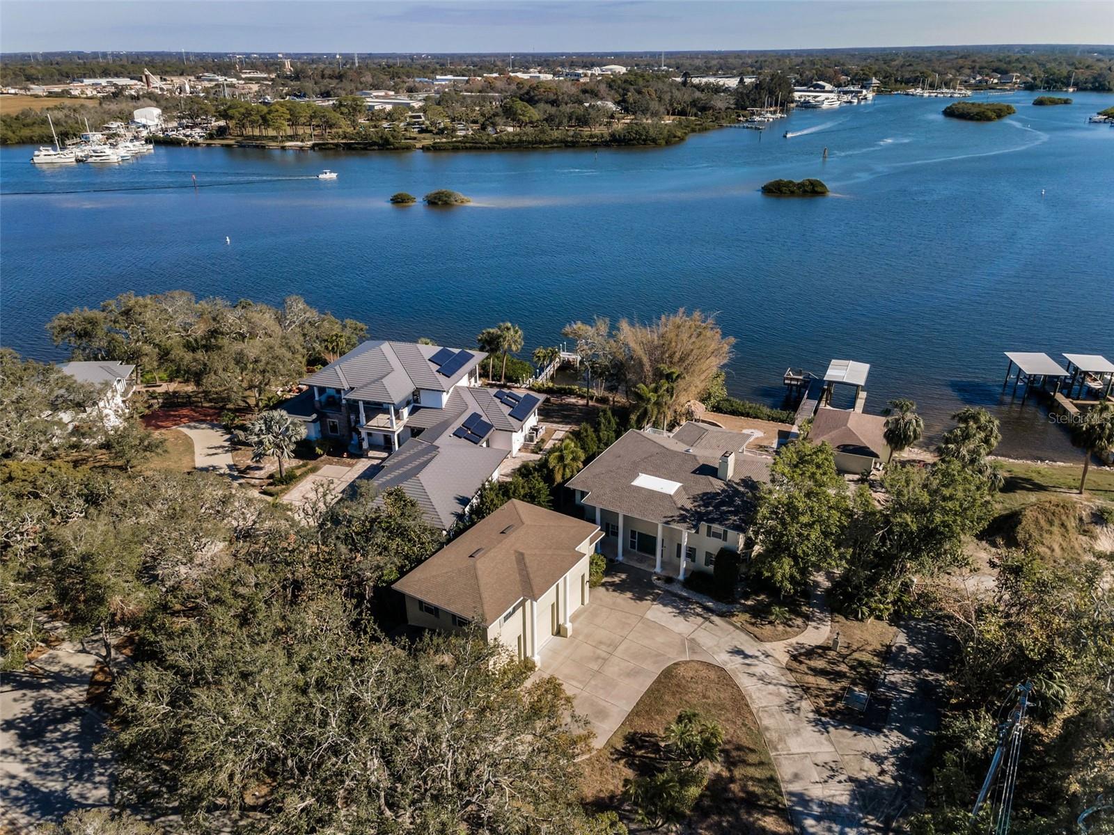 Subject property is on the right of this photo.