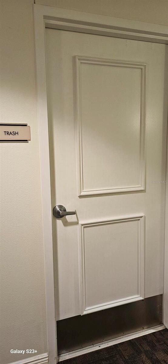 Trash Access across the hall from condo