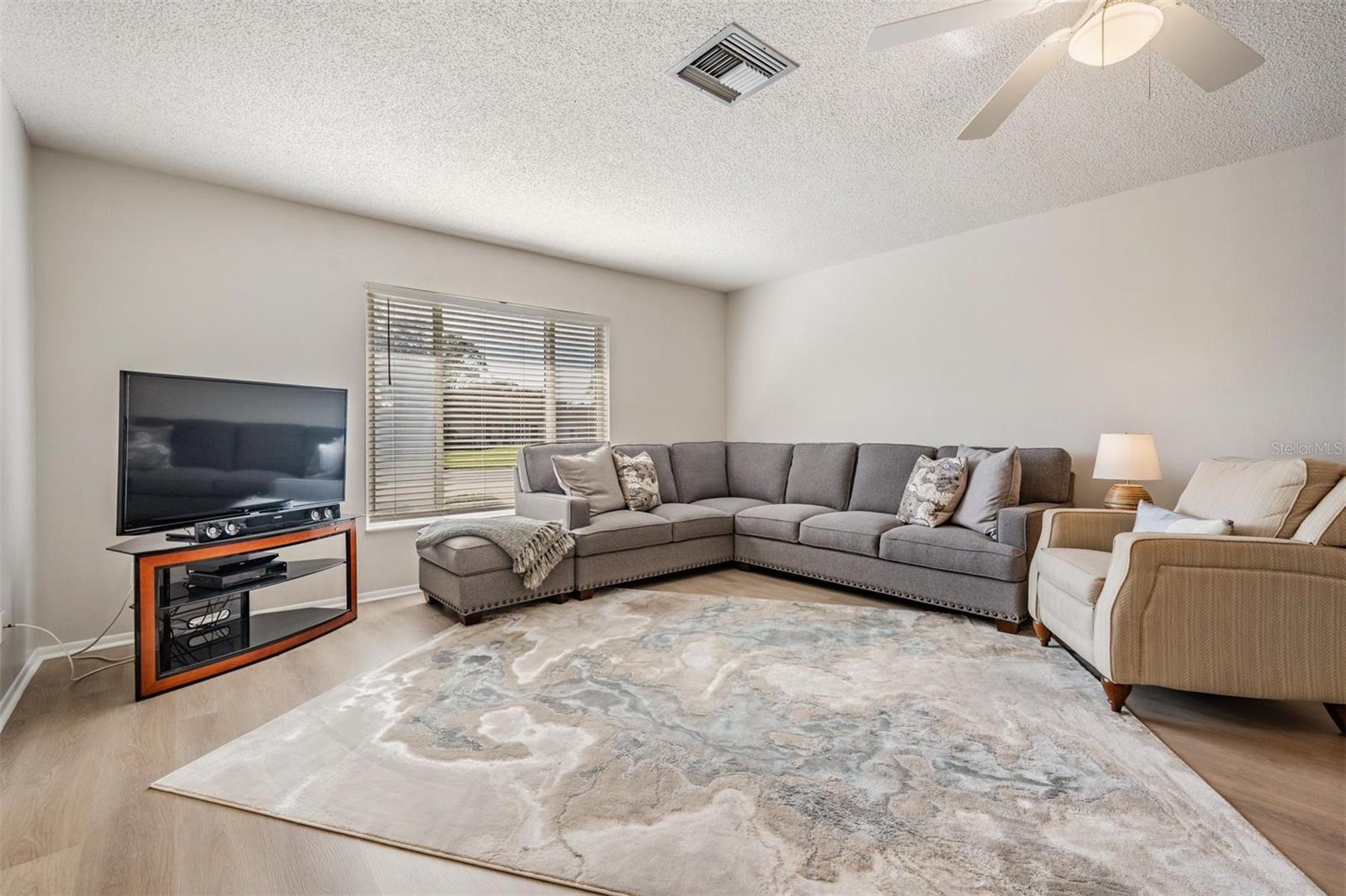 Living room with neutral color palette