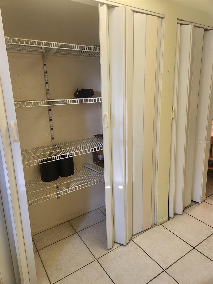 Oversized Pantry with shelves
