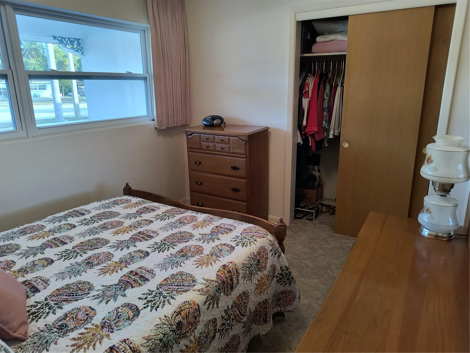 Bedroom 1 with built in closet