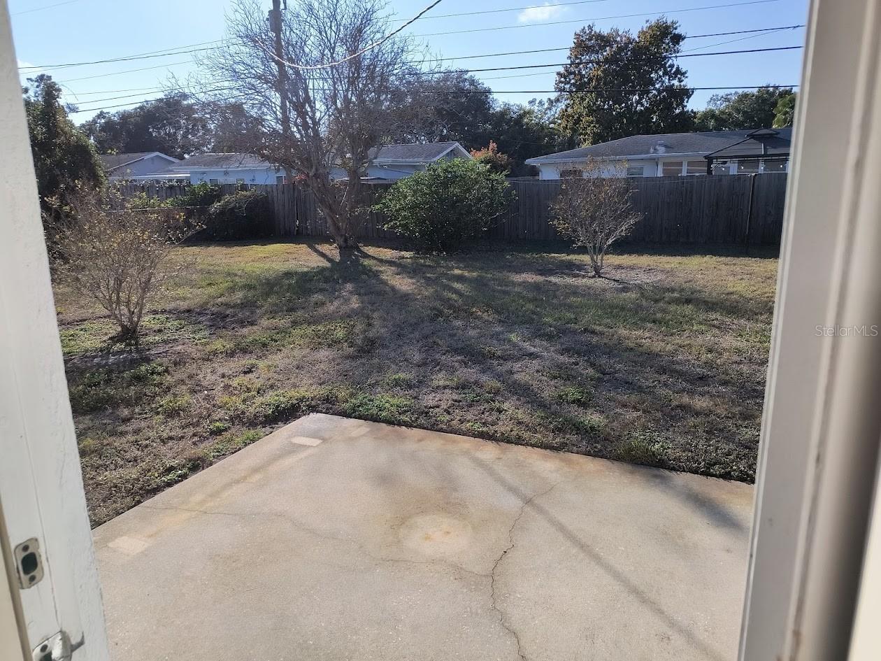Rear Door to backyard patio