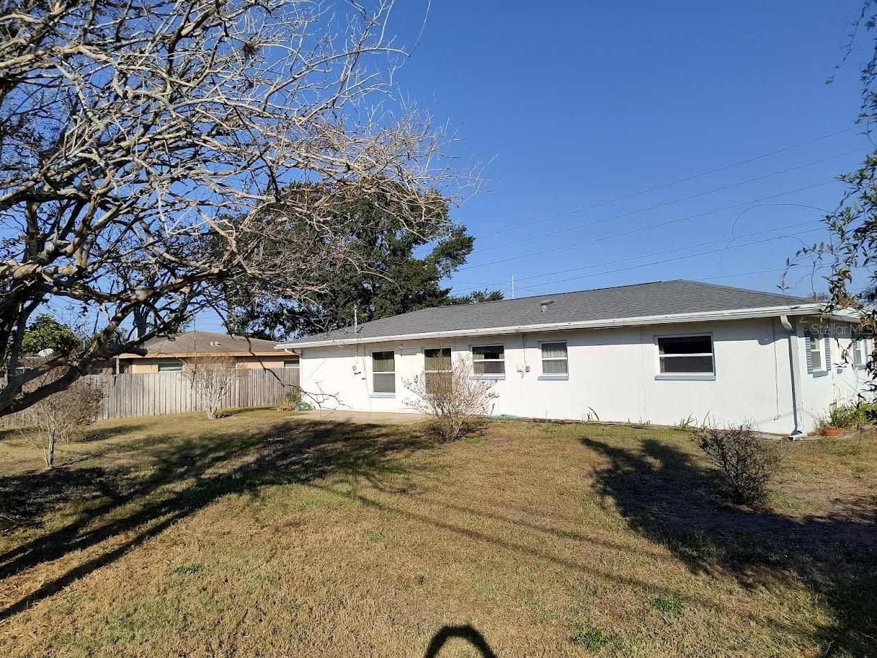 Back of the Home from Southwest corner